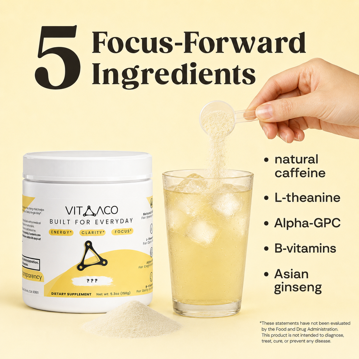 Five focus-forward ingredients