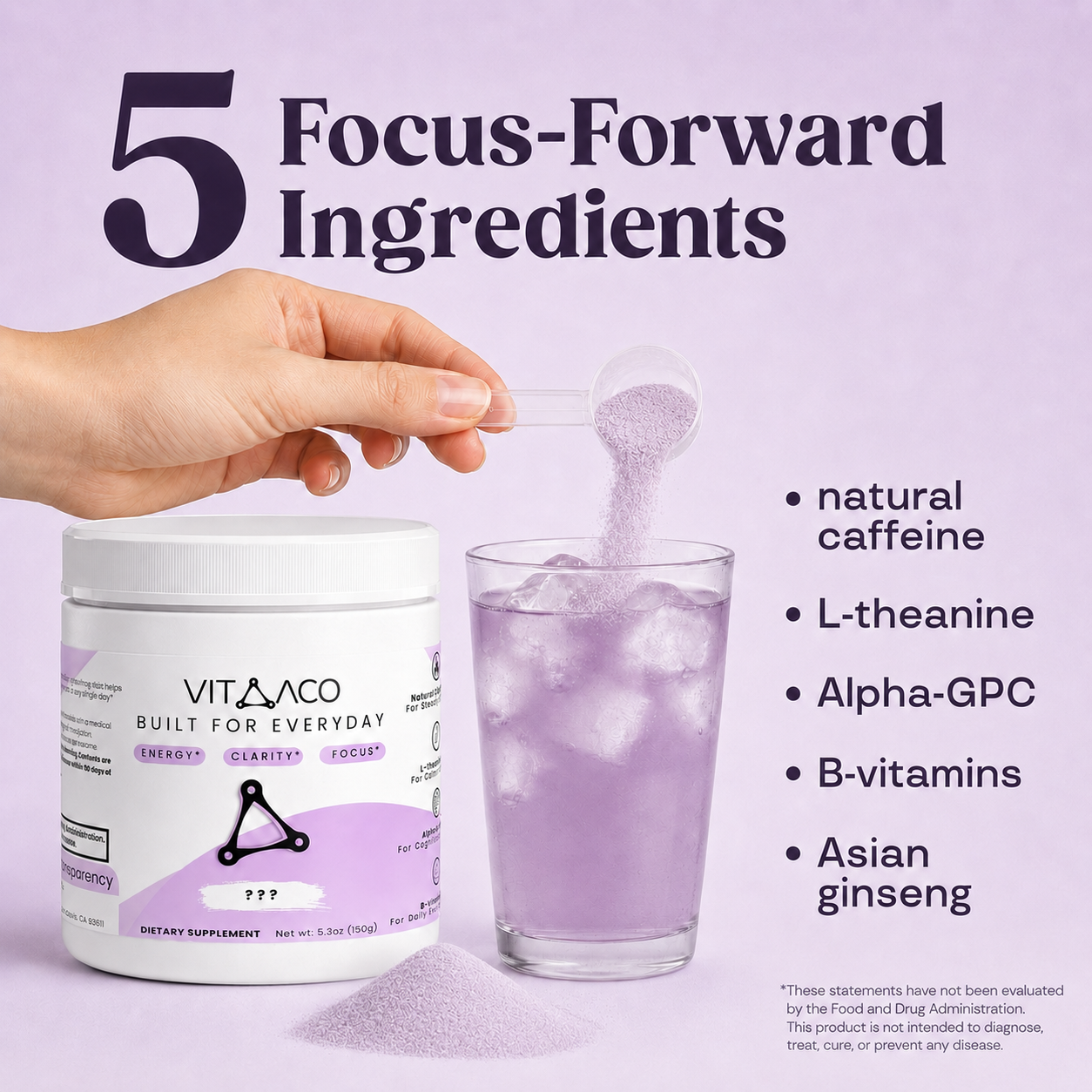 Five focus-forward ingredients